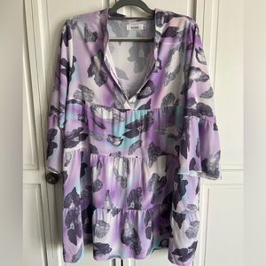 Colored leopard dress